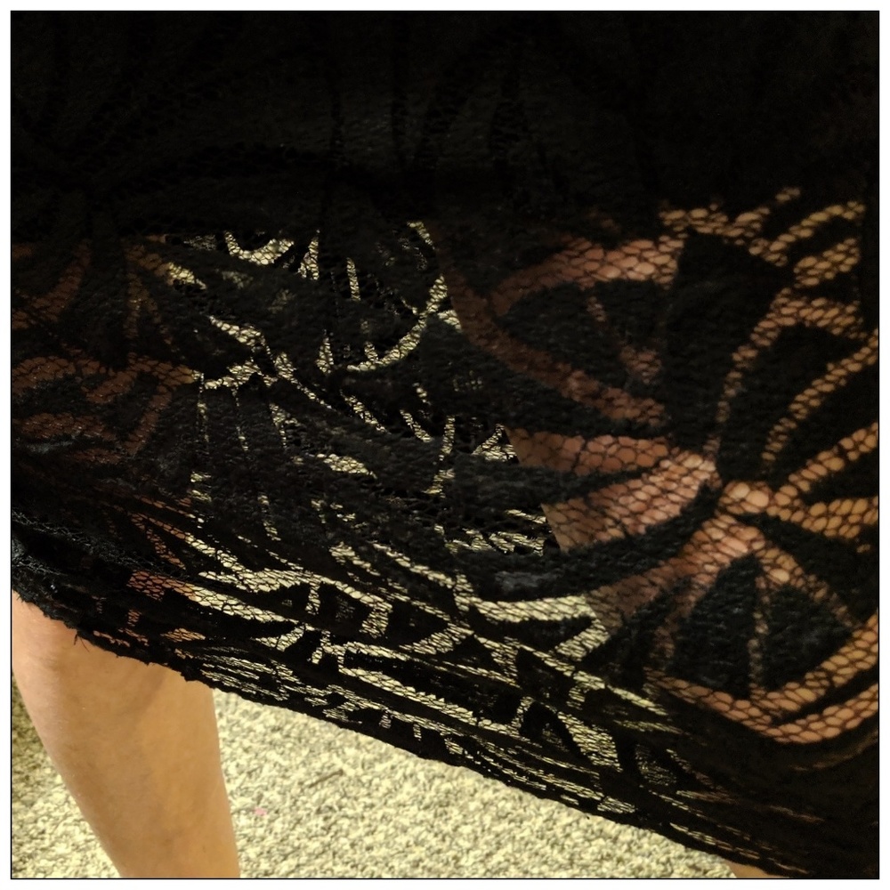 H&M Black Lace Midi Skirt S - Picture 4 of 6